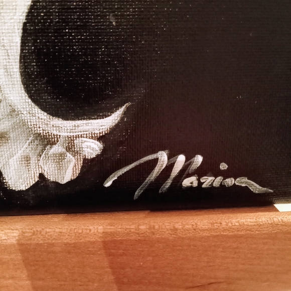 Art Brand New Signature Art Original Acrylic Painting Abstract Lily